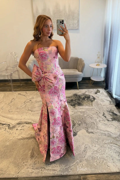 JC009-prom dresses 2026-Viniodress-Pink-Custom Size-