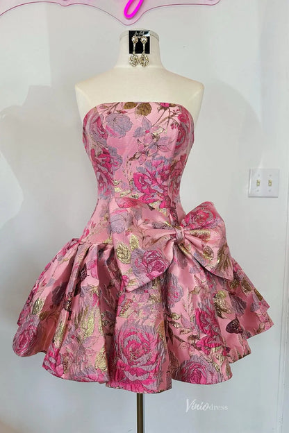 JC018-Homecoming Dresses 2026-Viniodress-Pink-Custom Size-