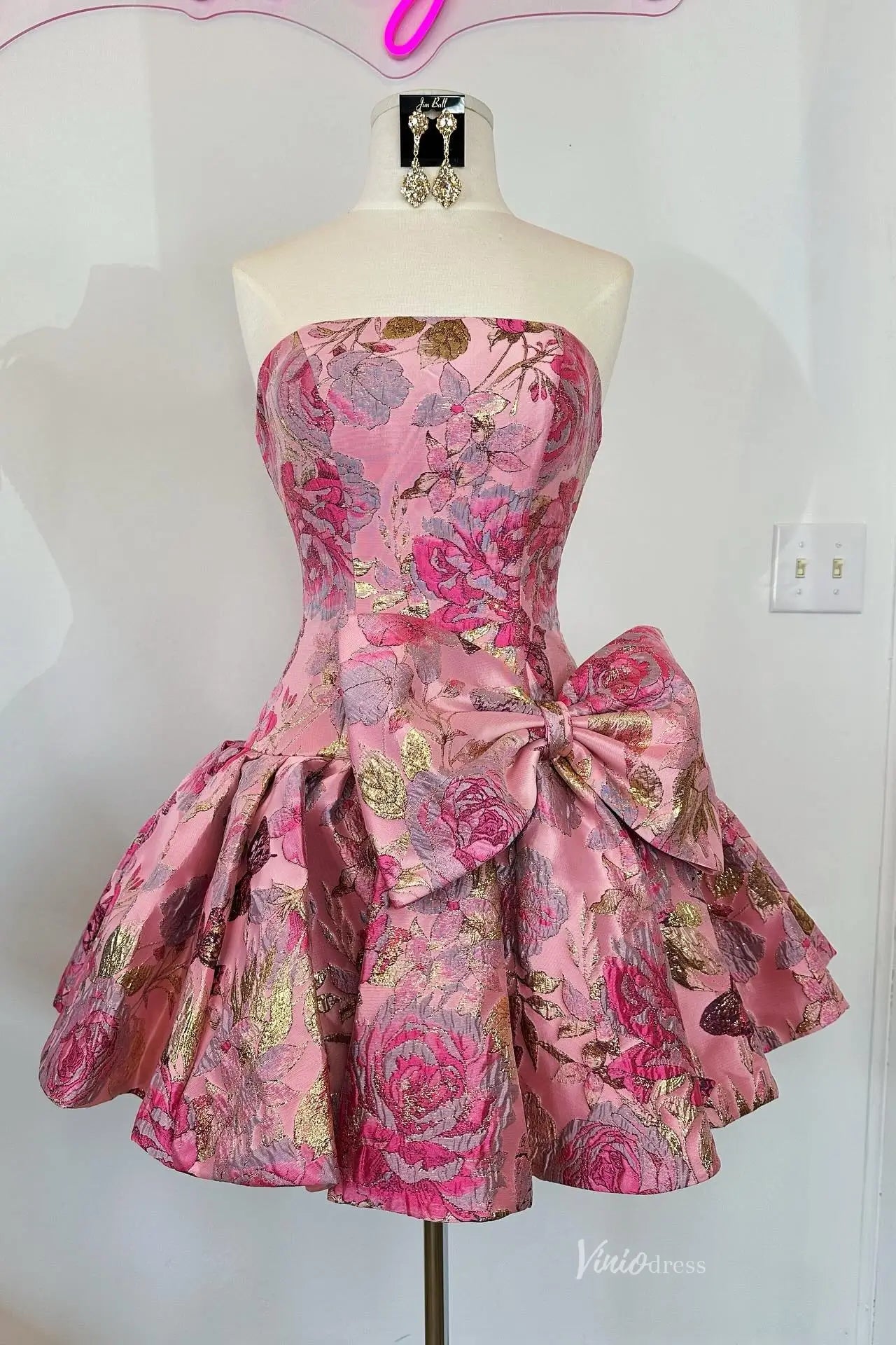 JC018-Homecoming Dresses 2026-Viniodress-Pink-Custom Size-