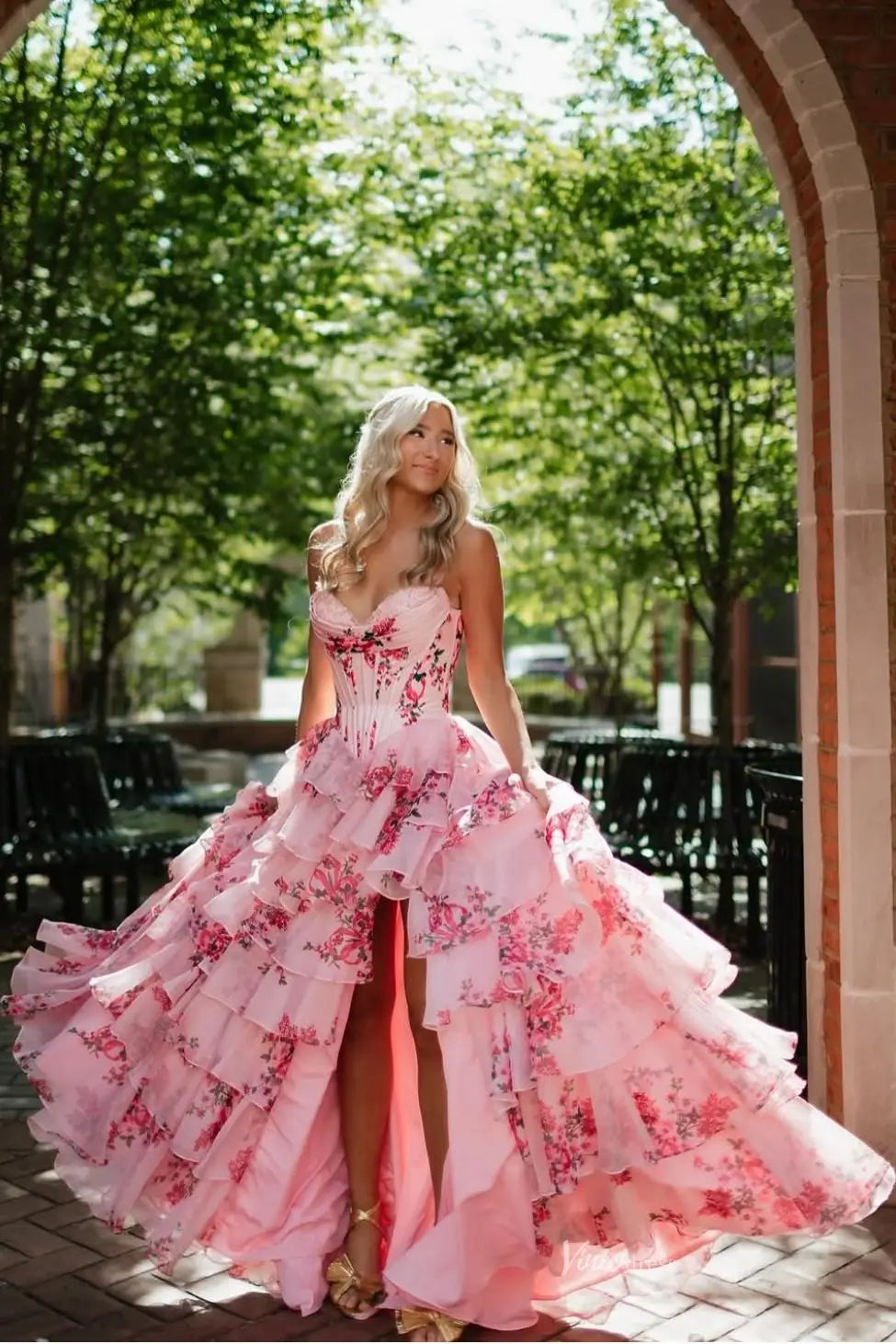 RF067-prom dresses 2026-Viniodress-Pink-Custom Size-