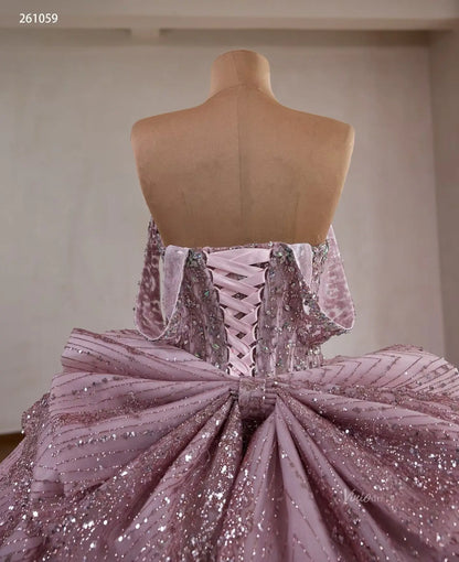 261059 80cm train-Quinceanera Dresses 2026-Viniodress-Pink-Custom Size – Add Measurements in Cart-