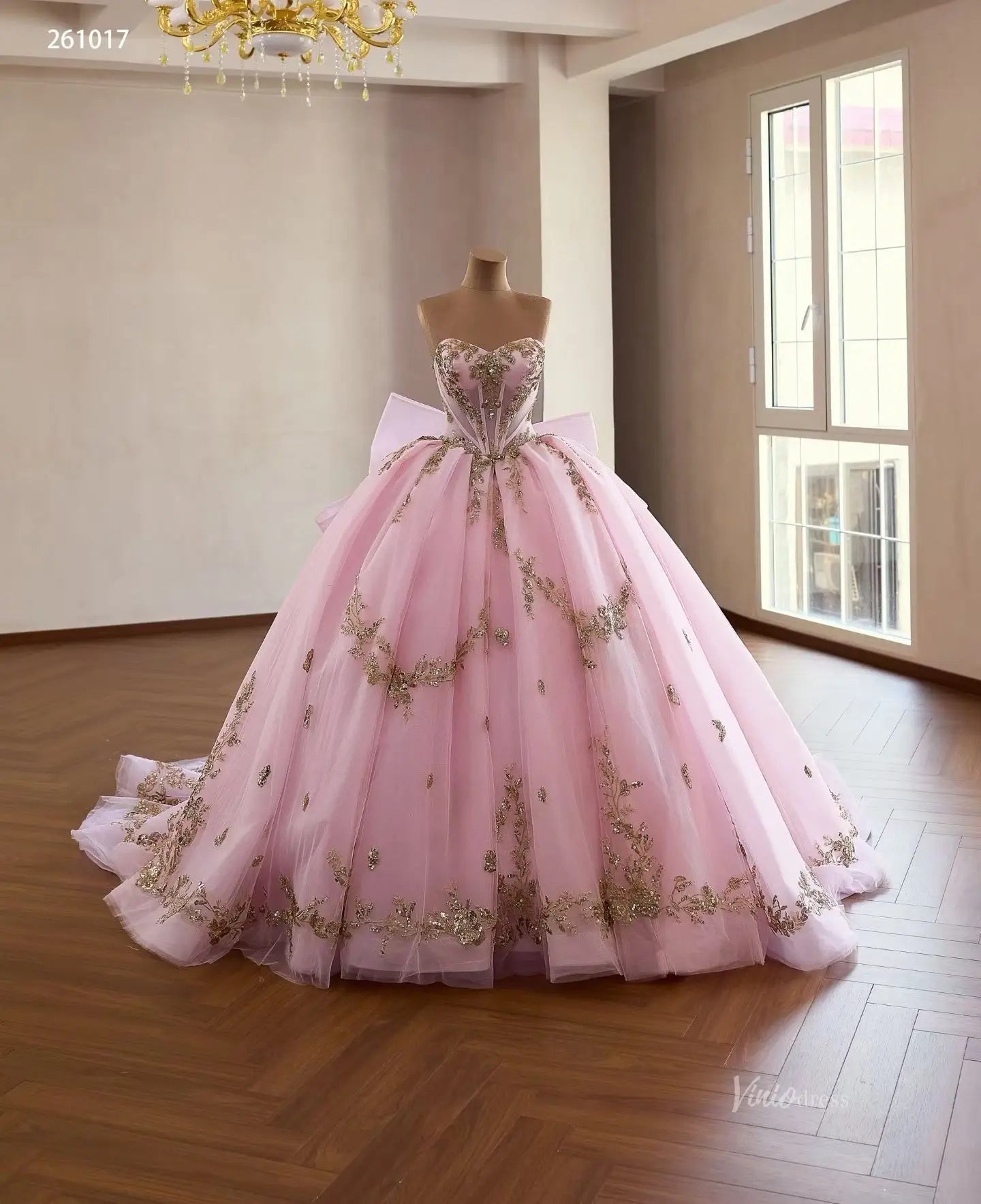 261017 80cm-Quinceanera Dresses 2026-Viniodress-Pink-Custom Size – Add Measurements in Cart-