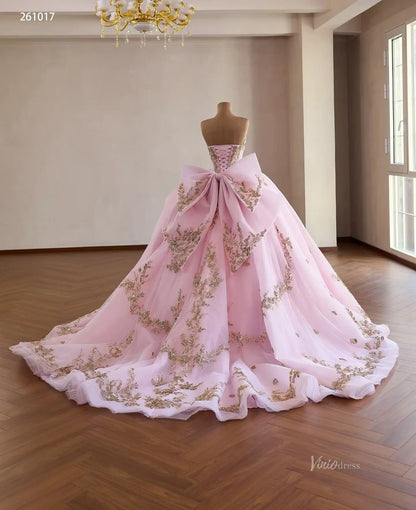 261017 80cm-Quinceanera Dresses 2026-Viniodress-Pink-Custom Size – Add Measurements in Cart-
