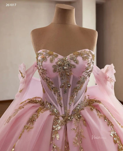 261017 80cm-Quinceanera Dresses 2026-Viniodress-Pink-Custom Size – Add Measurements in Cart-