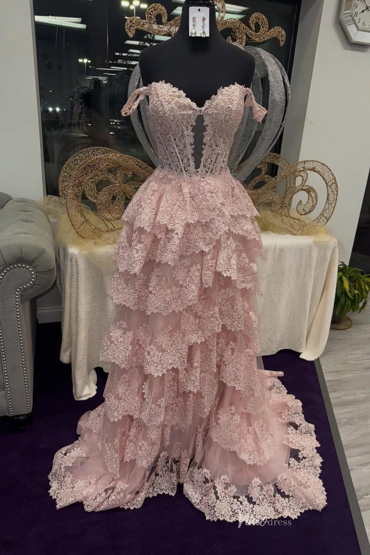 RF095 不转-prom dresses 2026-Viniodress-Pink-Custom Size-