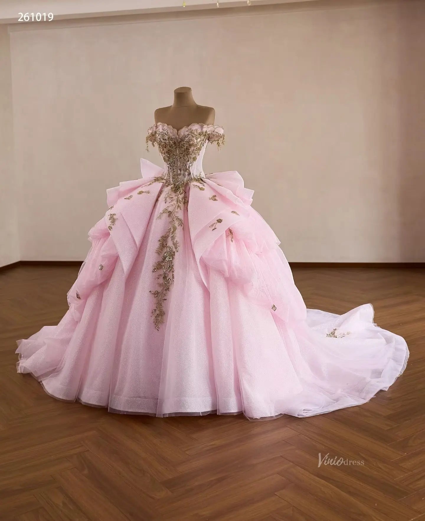 261019 80cm-Quinceanera Dresses 2026-Viniodress-Pink-Custom Size – Add Measurements in Cart-