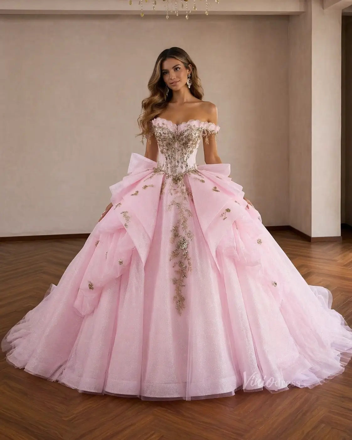 261019 80cm-Quinceanera Dresses 2026-Viniodress-Pink-Custom Size – Add Measurements in Cart-