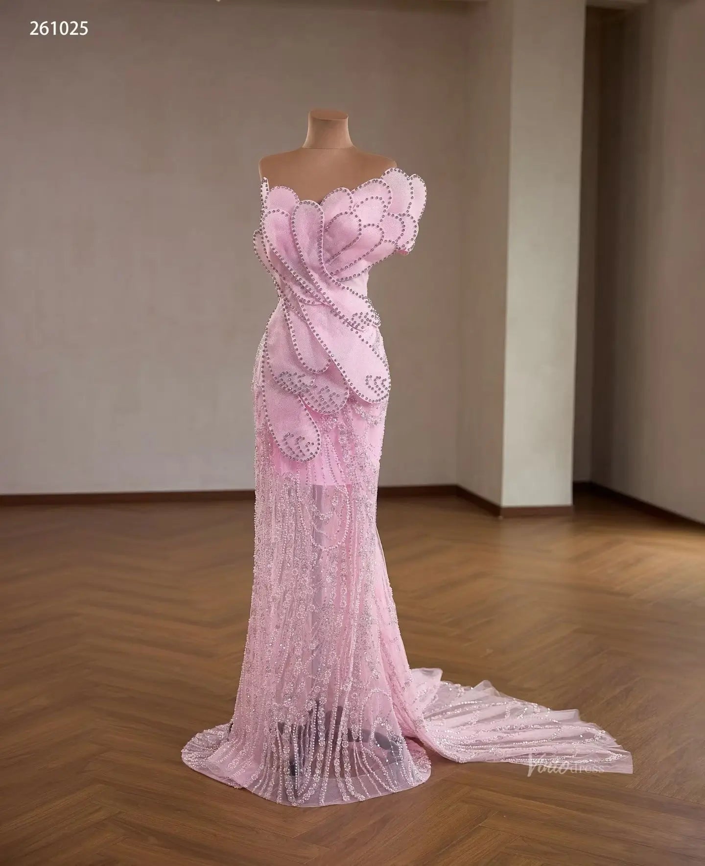 261025-Couture Gown 2026-Viniodress-Pink-Custom Size – Add Measurements in Cart-
