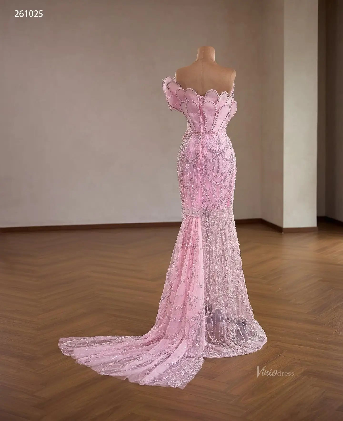 261025-Couture Gown 2026-Viniodress-Pink-Custom Size – Add Measurements in Cart-