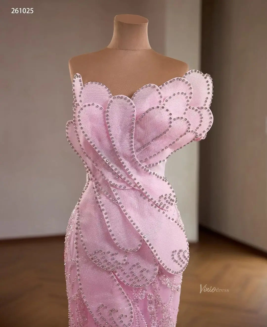 261025-Couture Gown 2026-Viniodress-Pink-Custom Size – Add Measurements in Cart-