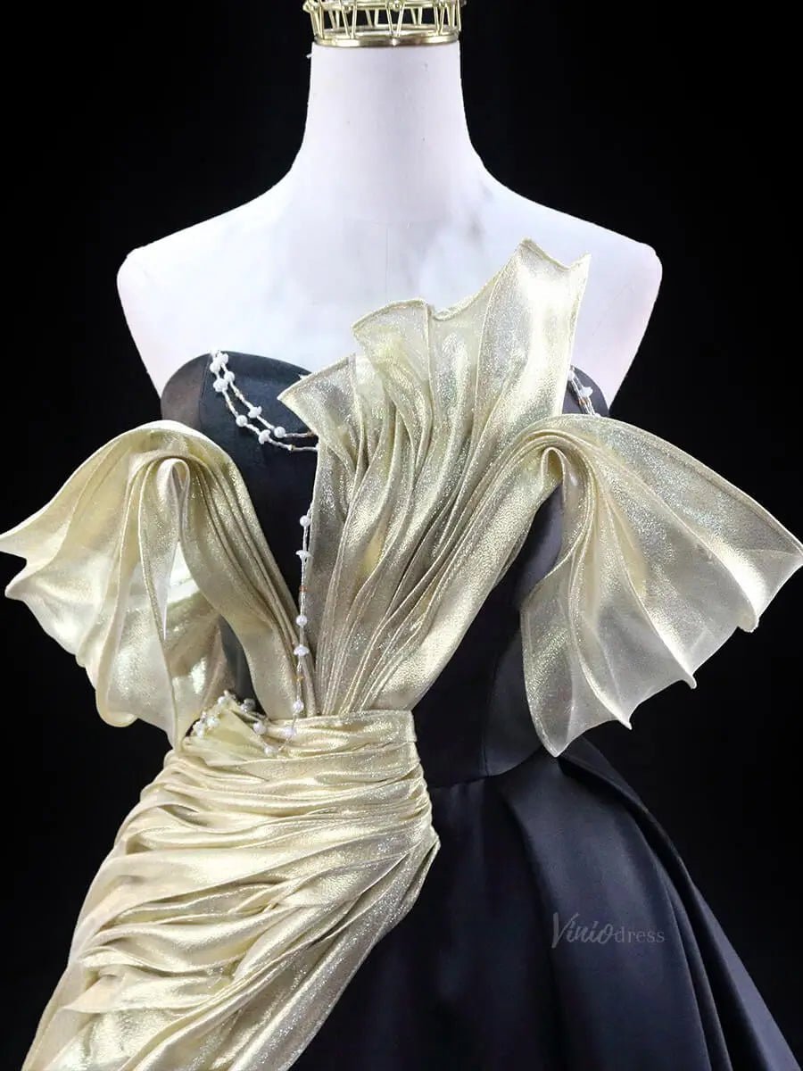 Pink Satin Prom Dresses with Overlay, Sweetheart Neck, Strapless Quinceanera Dresses SU046-prom dresses 2025 -Viniodress-Pink-Custom Size-