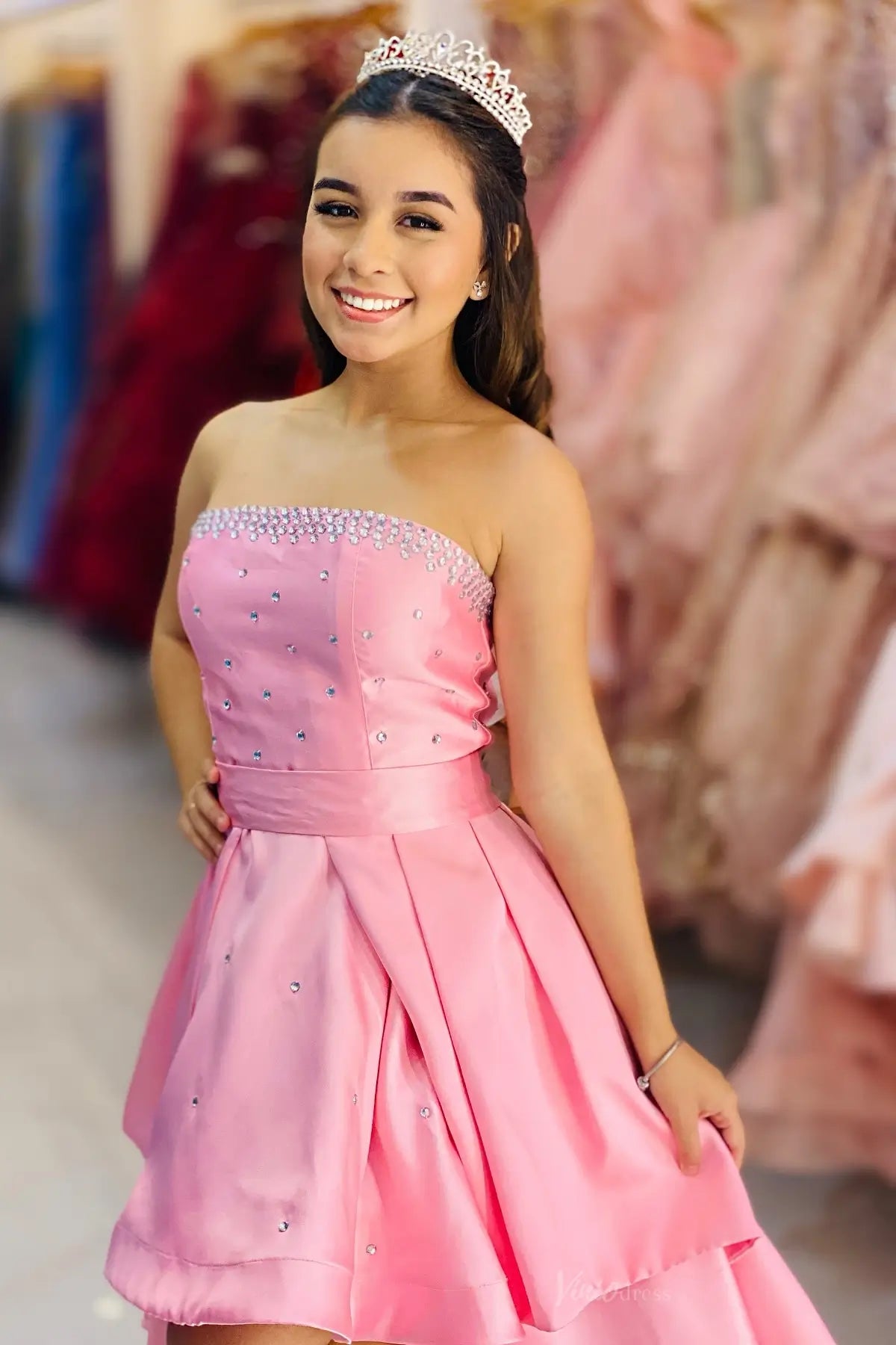 AS072不转-prom dresses 2026-Viniodress-Pink-Custom Size-