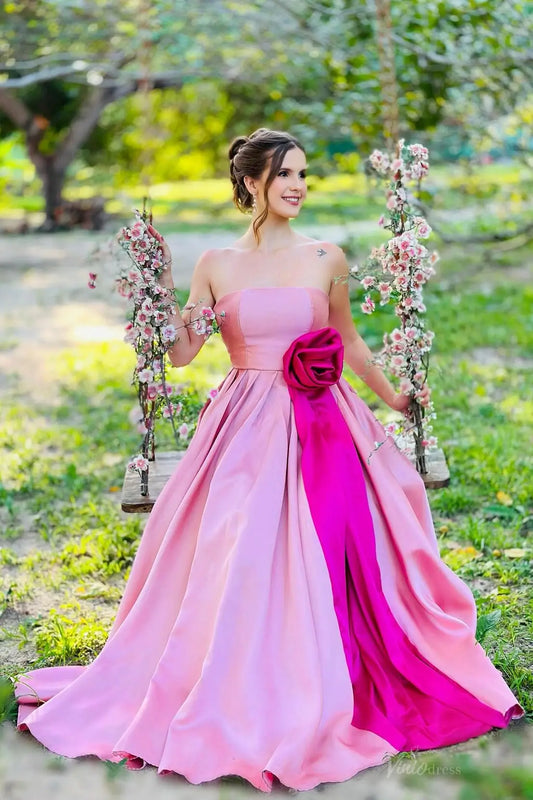 AS090-prom dresses 2026-Viniodress-Hot Pink-Custom Size-