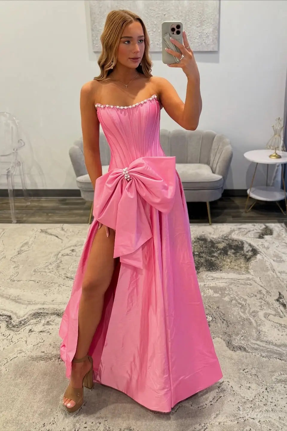 AS087不转-prom dresses 2026-Viniodress-Pink-Custom Size-