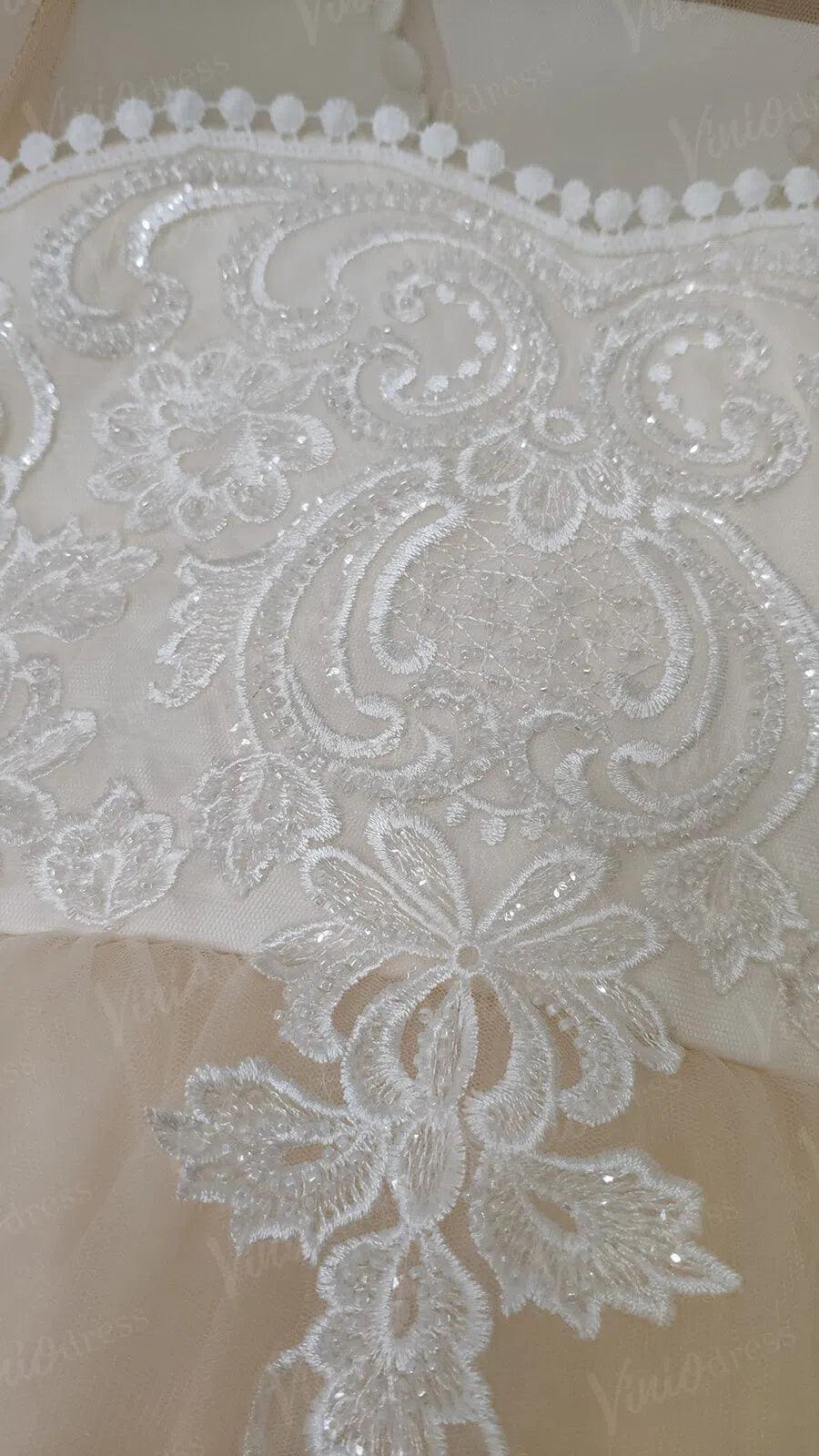 Pretty Dress for Kids Cute Princess Champagne Flower Girl Dresses with Bow GL1031B-flower girl dresses 2025 -Viniodress-Champagne-Custom Size-