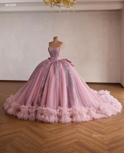 261029 1meter-Quinceanera Dresses 2026-Viniodress-Pink-Custom Size – Add Measurements in Cart-