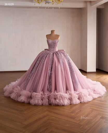 261029 1meter-Quinceanera Dresses 2026-Viniodress-Pink-Custom Size – Add Measurements in Cart-