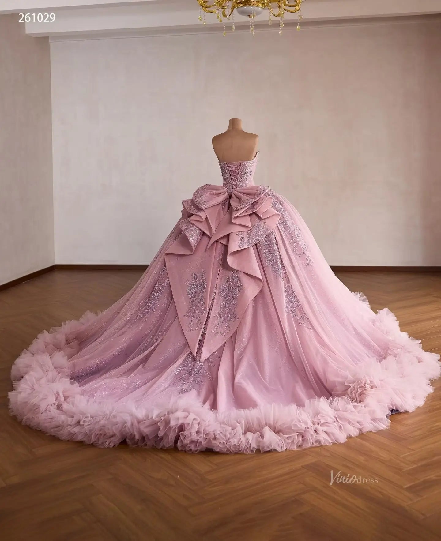 261029 1meter-Quinceanera Dresses 2026-Viniodress-Pink-Custom Size – Add Measurements in Cart-