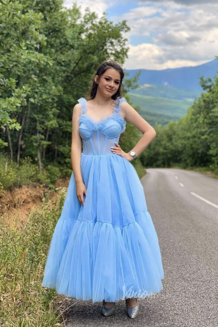 Prom Dress 2025 A-line Tulle Maxi Dress Long Prom Dress Baby Blue FD2309-unique prom dresses-Light Blue-Custom Size-Viniodress