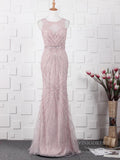 Prom Dress 2025 Fully Beaded Pale Mauve Prom Dresses Sparkly Long Evening Dress FD2489-unique prom dresses-Gold-Custom Size-Viniodress