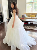 Prom Dress 2025 Ivory Ruffled Prom Dresses Spaghetti Strap Formal Gown FD3321-unique prom dresses-Ivory-Custom Size-Viniodress