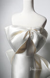 Prom Dress 2025 Ivory Smooth Satin Mermaid Prom Dresses with Removable Bow Tie Off the Shoulder AD1209-unique prom dresses-Ivory-Custom Size-Viniodress