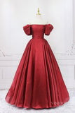 Prom Dress 2025 Off the Shoulder Red Organza Prom Dresses 2022-unique Prom Dresses-Red-US2-Viniodress