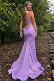 Prom Dress 2025 Strapless Lavender Tight Mermaid Prom Dresses 2022 FD2648-unique prom dresses-Lilac-Custom Size-Viniodress