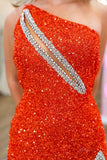 prom dresses 2025-to impress Stunning Sequin Mermaid Prom Dresses 2025 with Slit & One Shoulder – FD5060-plus size wedding dresses Viniodress-Orange-Custom Size-