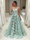 prom dresses 2025-to impress Tiffany Blue Blossom Prom Dresses Sweetheart Neck Floral Formal Dresses FD3806-plus size wedding dresses Viniodress-Blue-Custom Size-