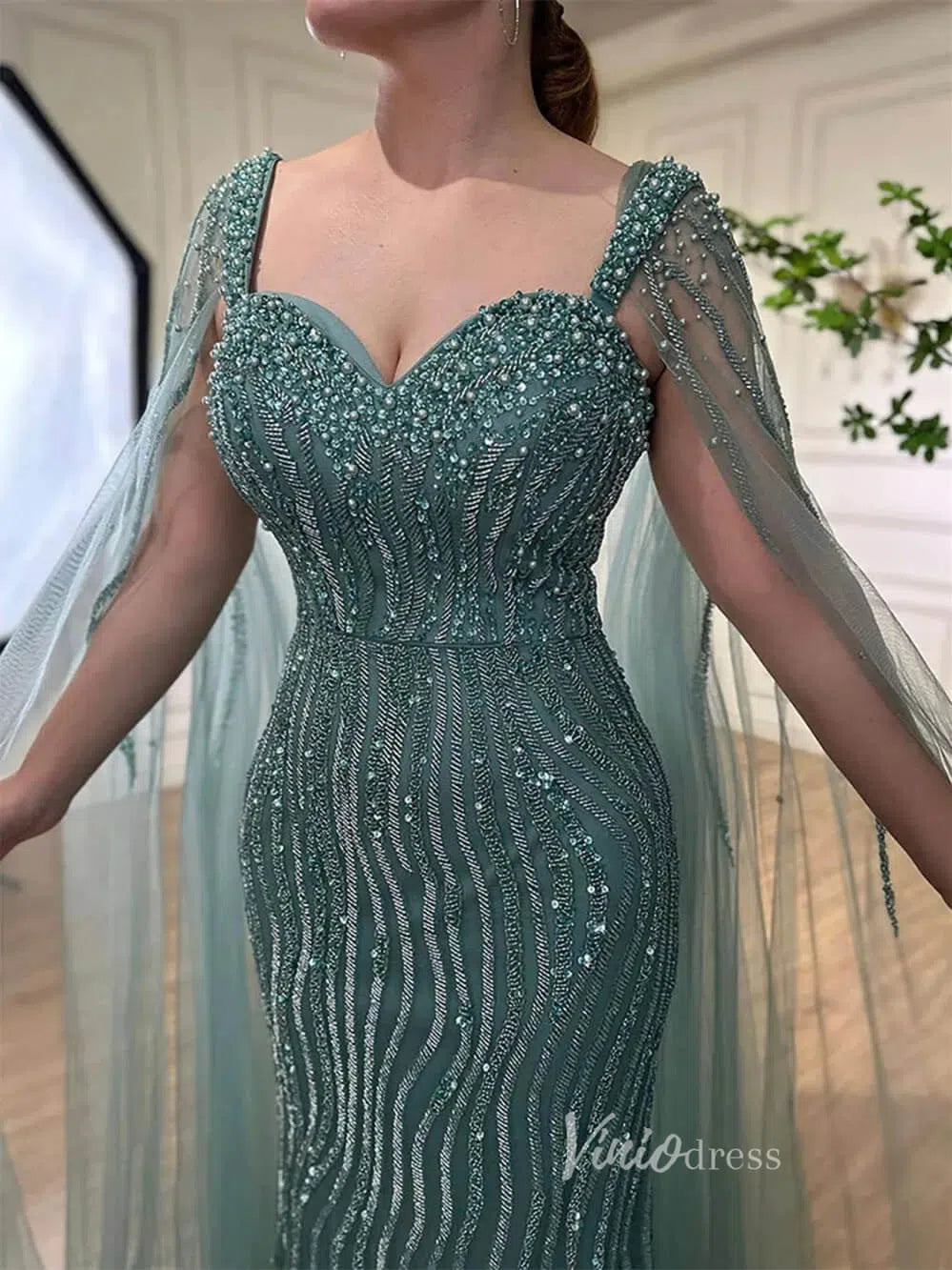 Prom Dress 2025 Vintage Gatsby Prom Dresses Cape Sleeve Evening Gowns 20200-unique prom dresses-Light Blue-US 2-Viniodress