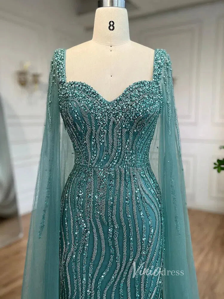 Prom Dress 2025 Vintage Gatsby Prom Dresses Cape Sleeve Evening Gowns 20200-unique prom dresses-Light Blue-US 2-Viniodress