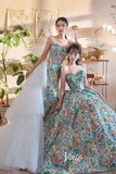 Haute Couture Sequin Floral Ball Gowns Strapless Blue Wedding Dress FD1835-Quinceanera Dresses-Viniodress-Viniodress