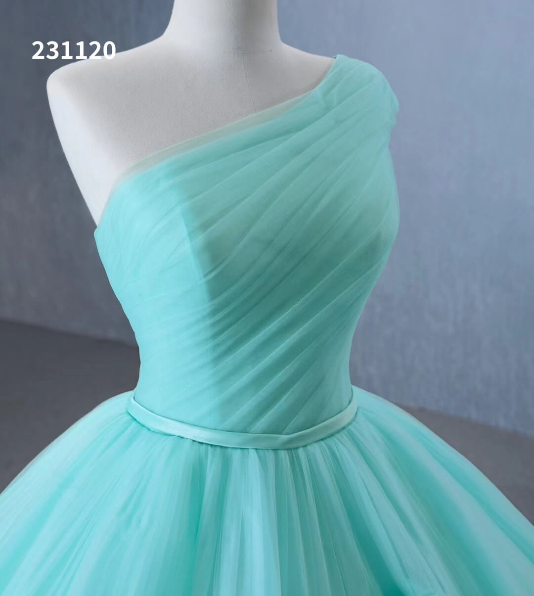 Tiffany Blue Ball Gown Wedding Dress Tiered Ruffle Cinderella Quinceanera Dresses 231120-Quinceanera Dresses-Viniodress-Viniodress