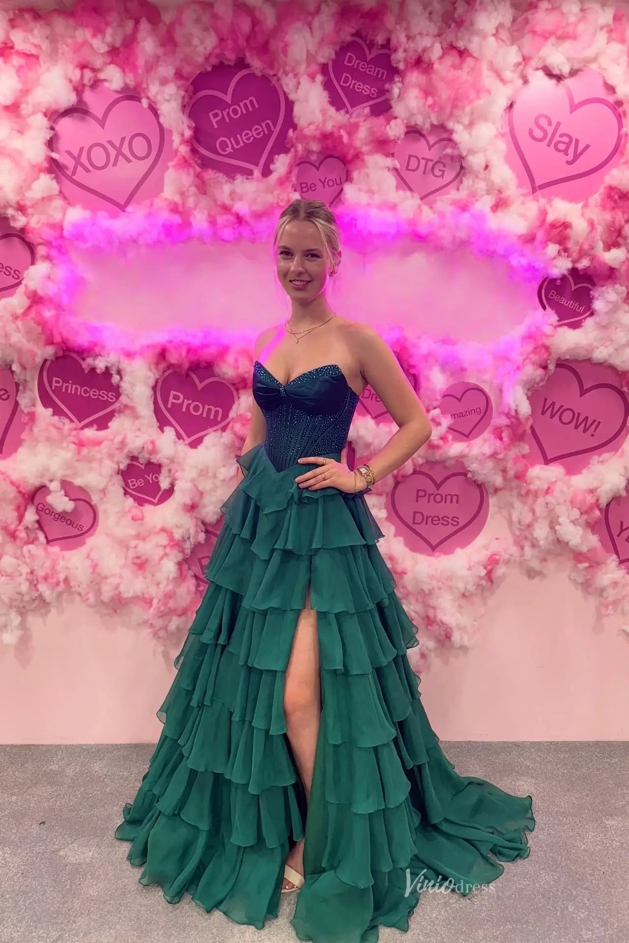 RF315-prom dresses 2026-Viniodress-Red-Custom Size-