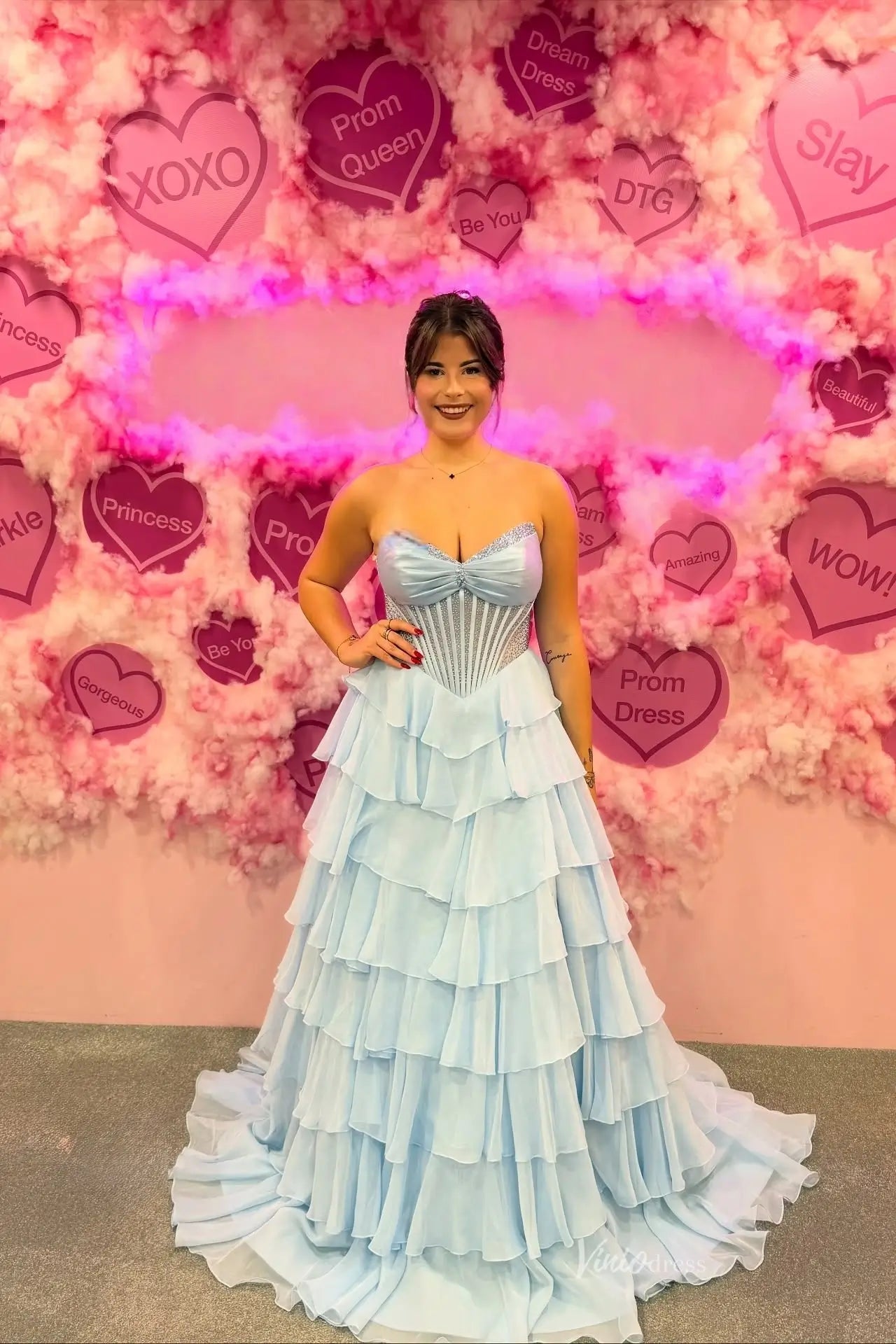 RF315-prom dresses 2026-Viniodress-Red-Custom Size-