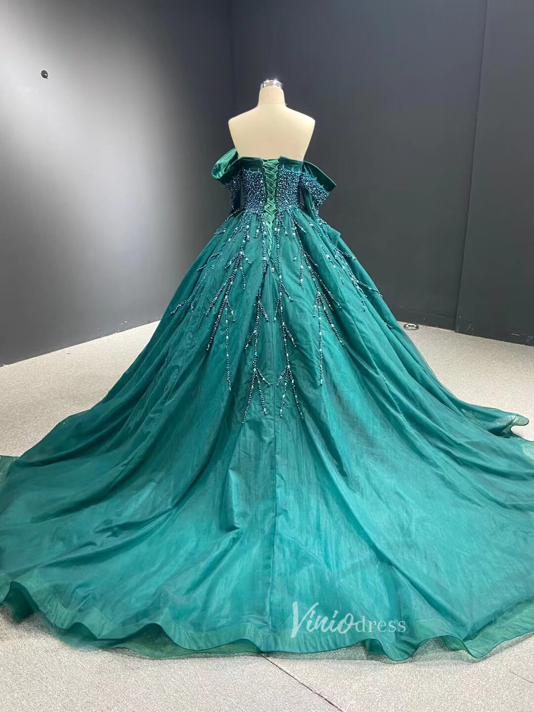 Red Ball Gown Wedding Dresses Long Sleeve Sweet 16 Dress 67497-Quinceanera Dresses 2025 -Viniodress-Red-Custom Size-