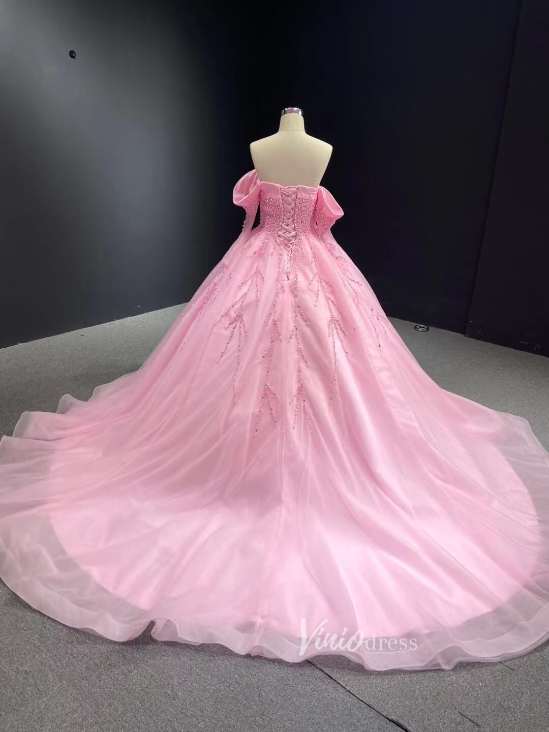 Red Ball Gown Wedding Dresses Long Sleeve Sweet 16 Dress 67497-Quinceanera Dresses 2025 -Viniodress-Red-Custom Size-