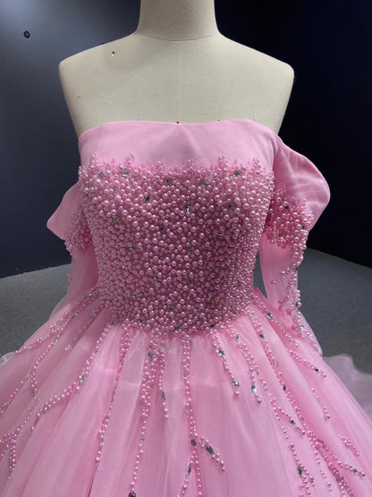 Red Ball Gown Wedding Dresses Long Sleeve Sweet 16 Dress 67497-Quinceanera Dresses 2025 -Viniodress-Red-Custom Size-