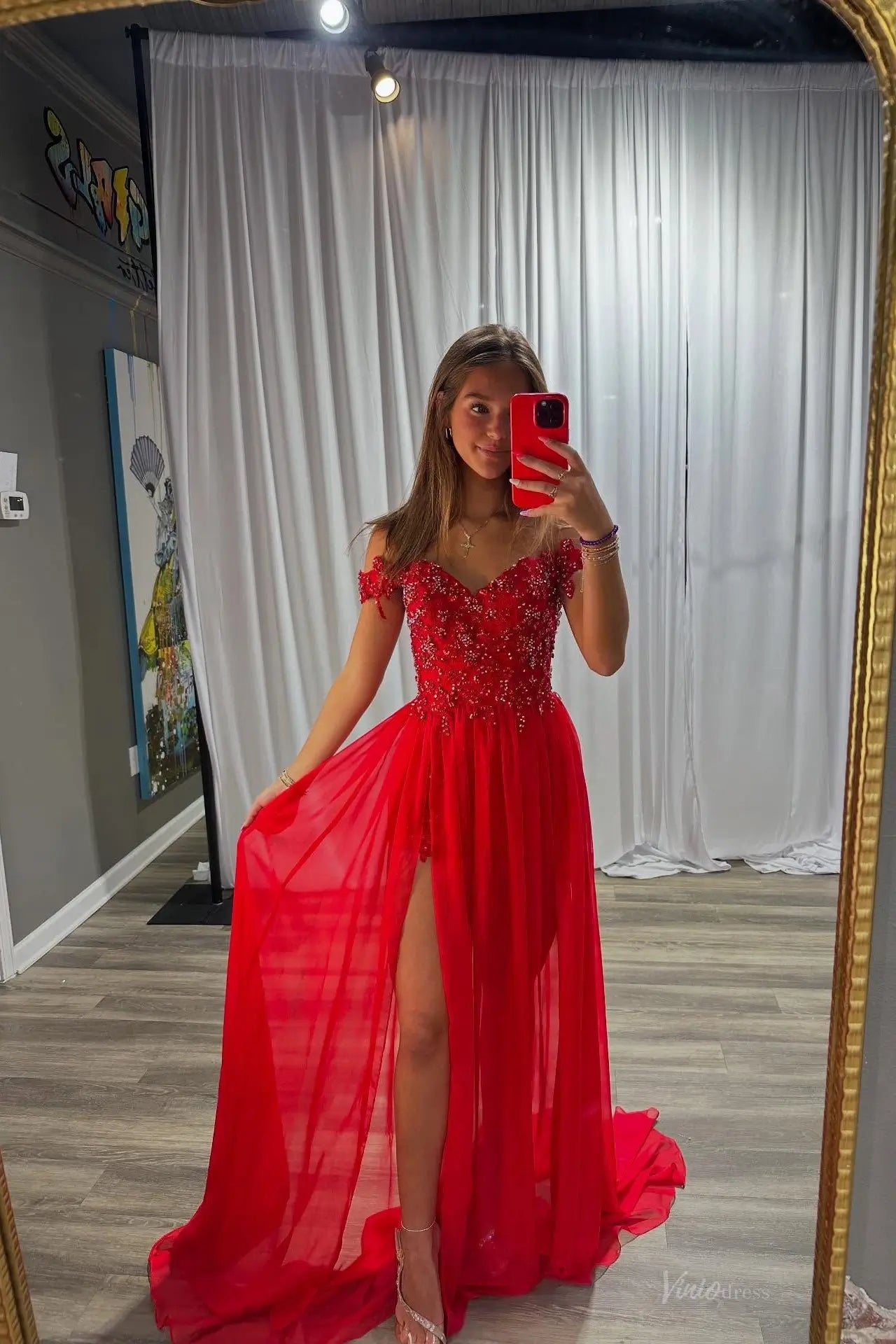 AE2002-prom dresses 2026-Viniodress-Red-Custom Size-