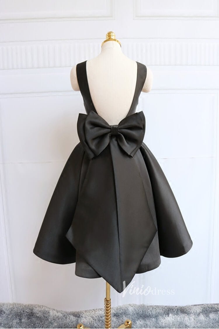 Red Big Bow Homecoming Dresses with Pockets Short Prom Dresses SD1396 Viniodress Red Big Bow Homecoming Dresses with Pockets Short Prom Dresses SD1396 Viniodress