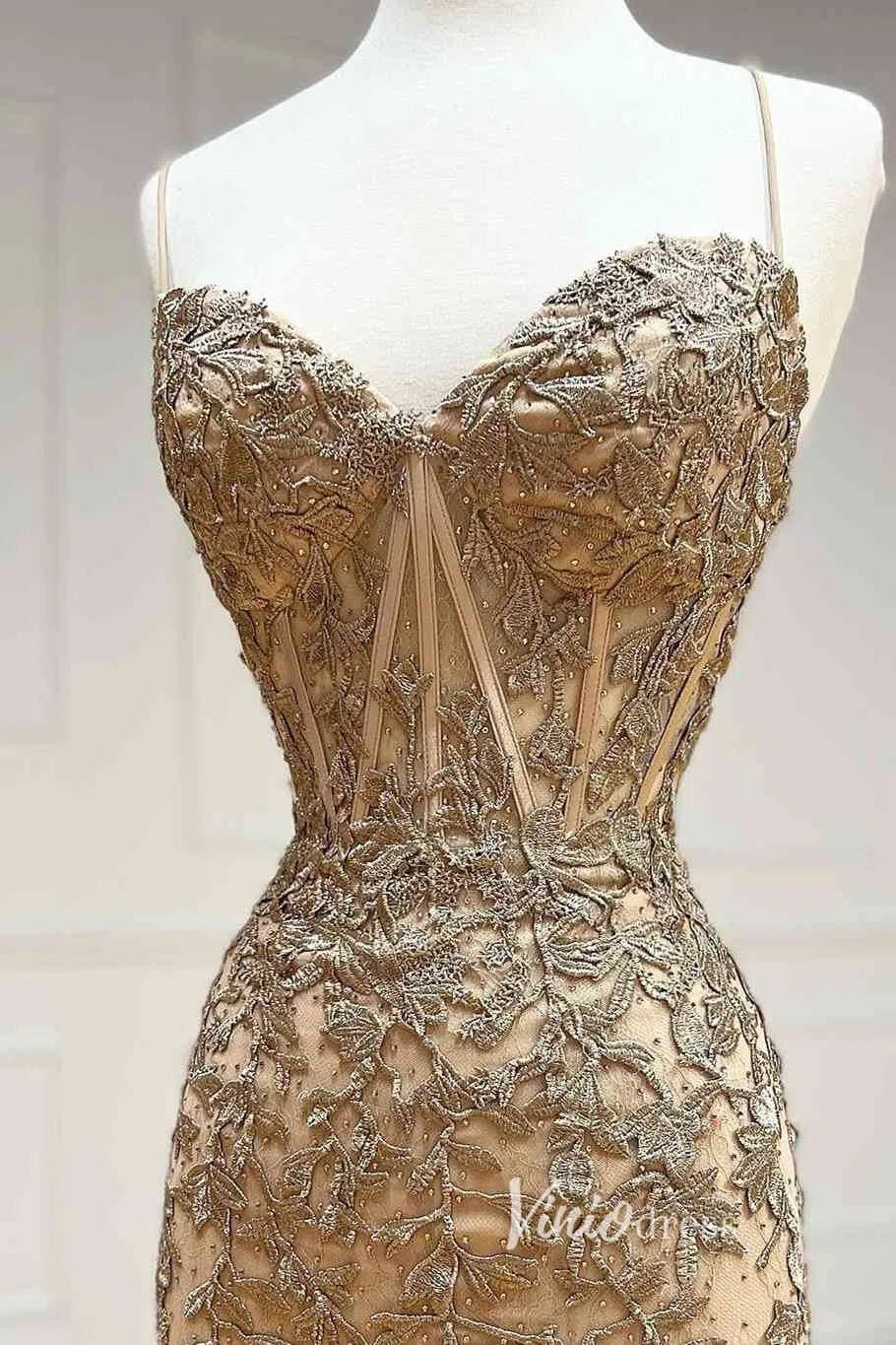 Red Lace Appliqued Tight Homecoming Dresses Spaghetti Strap Cocktail Dress SD1240-Homecoming Dresses 2025 -Viniodress-Red-Custom Size-