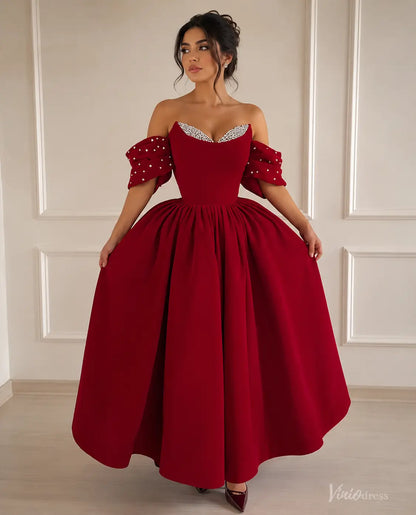 AS107-prom dresses 2026-Viniodress-Red-Custom Size – Add Measurements in Cart-