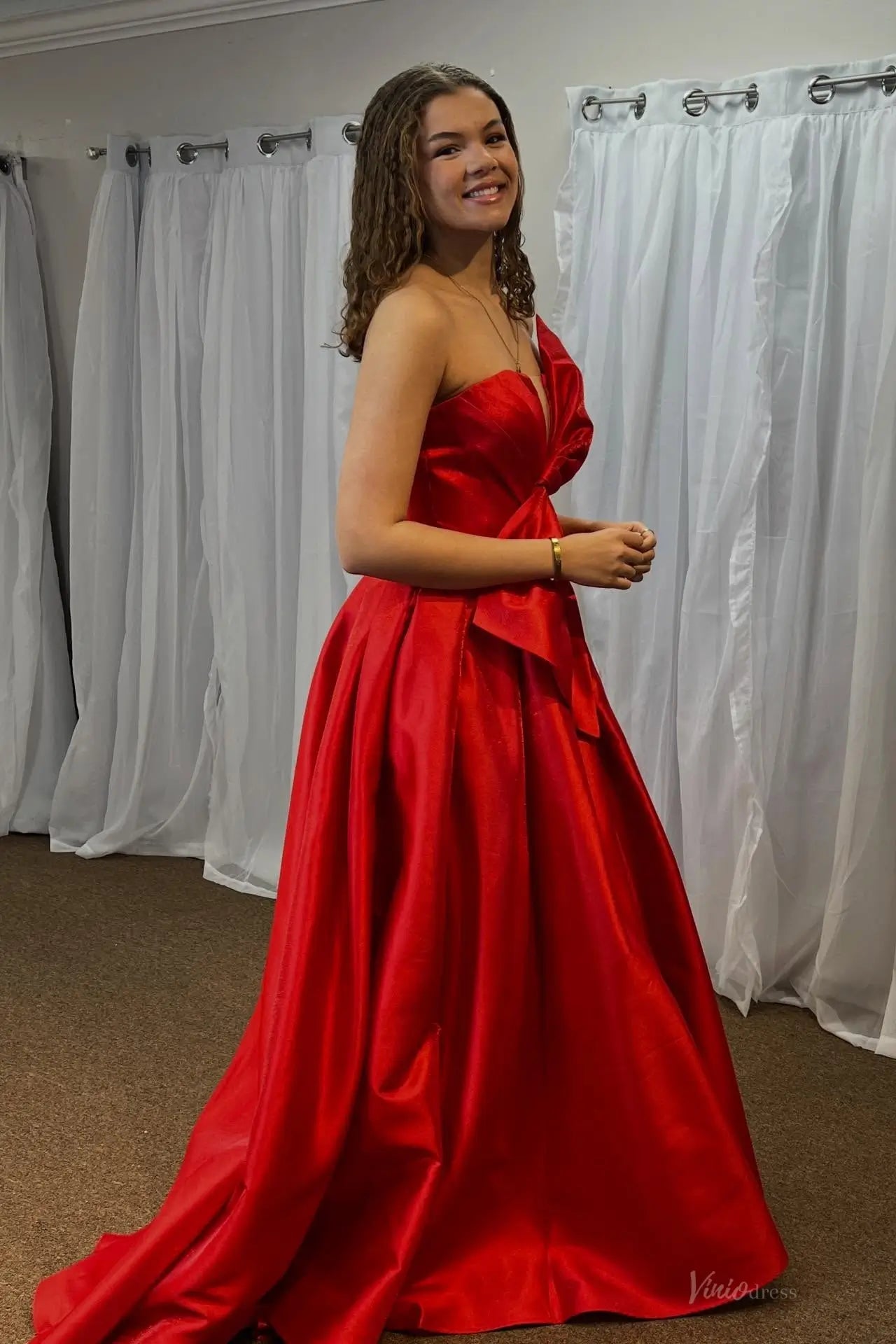 AS068不转-prom dresses 2026-Viniodress-Teal-Custom Size-