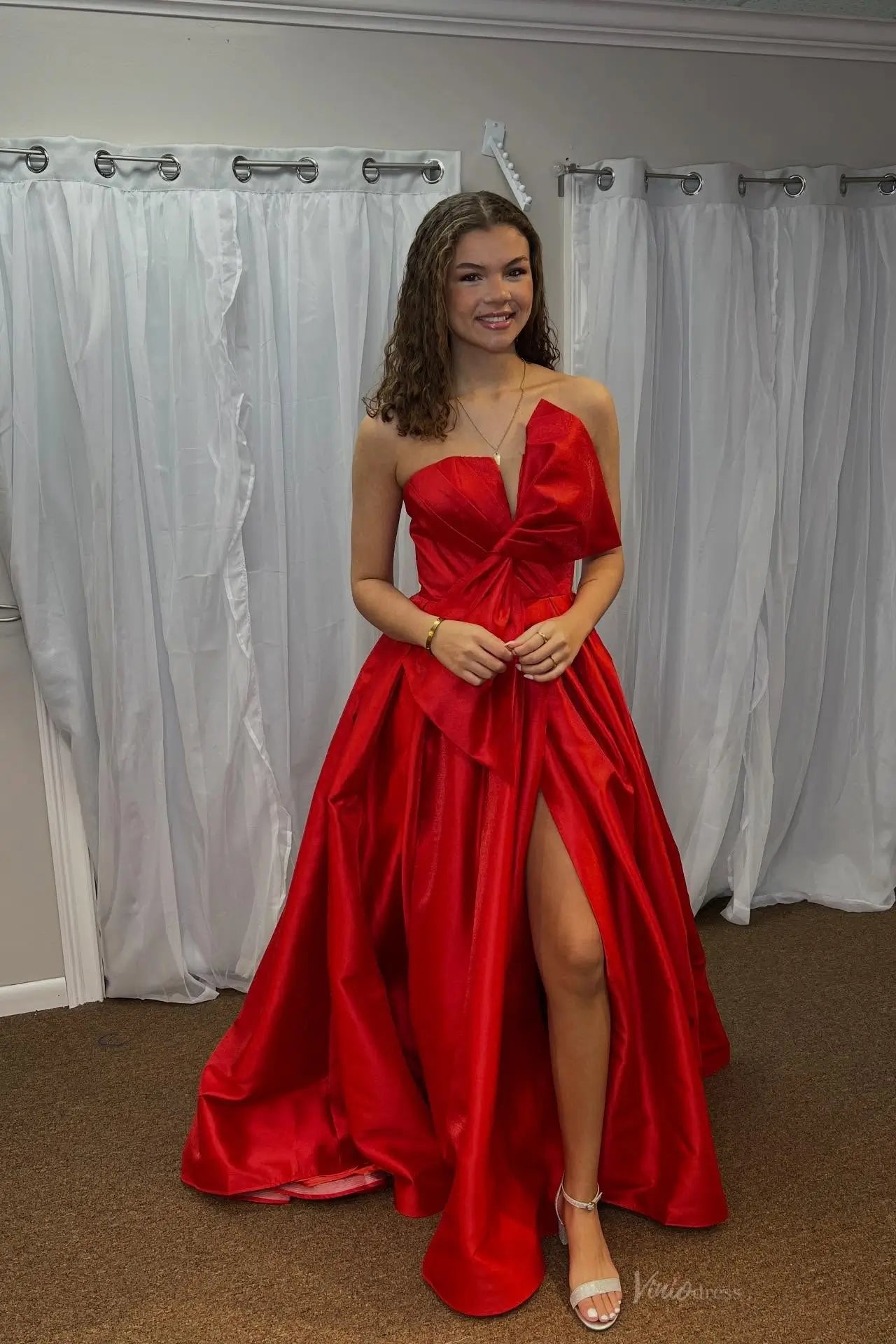 AS068不转-prom dresses 2026-Viniodress-Teal-Custom Size-