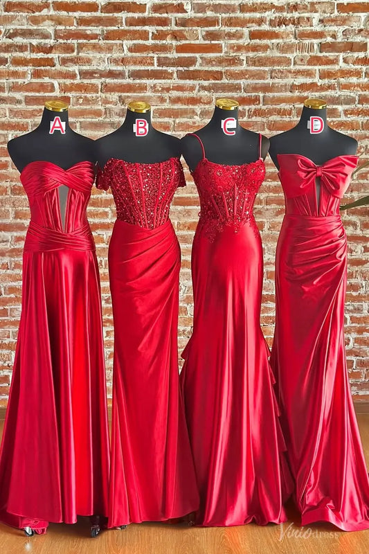 SS256 不转-prom dresses 2026-Viniodress-Red-A-Custom Size