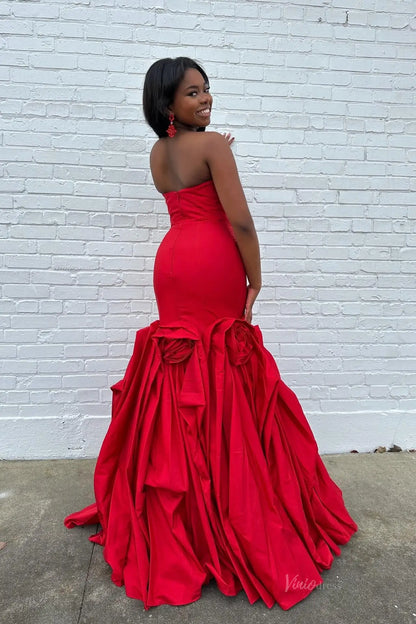 LY026-prom dresses 2026-Viniodress-Red-Custom Size – Add Measurements in Cart-