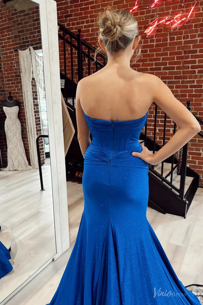 SS284 sparkly-prom dresses 2026-Viniodress-Red-Custom Size-