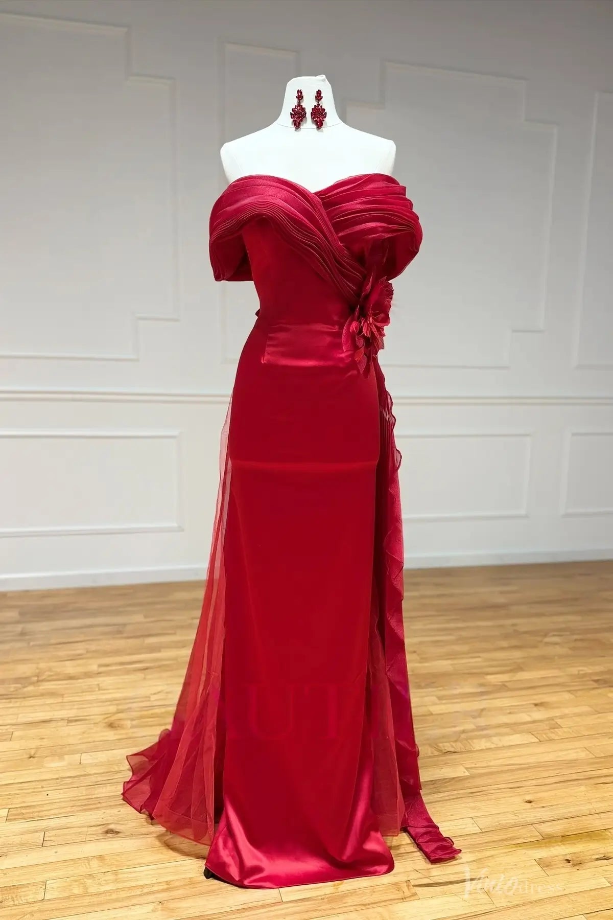 MM005-Evening Dresses 2026-Viniodress-Red-Custom Size-