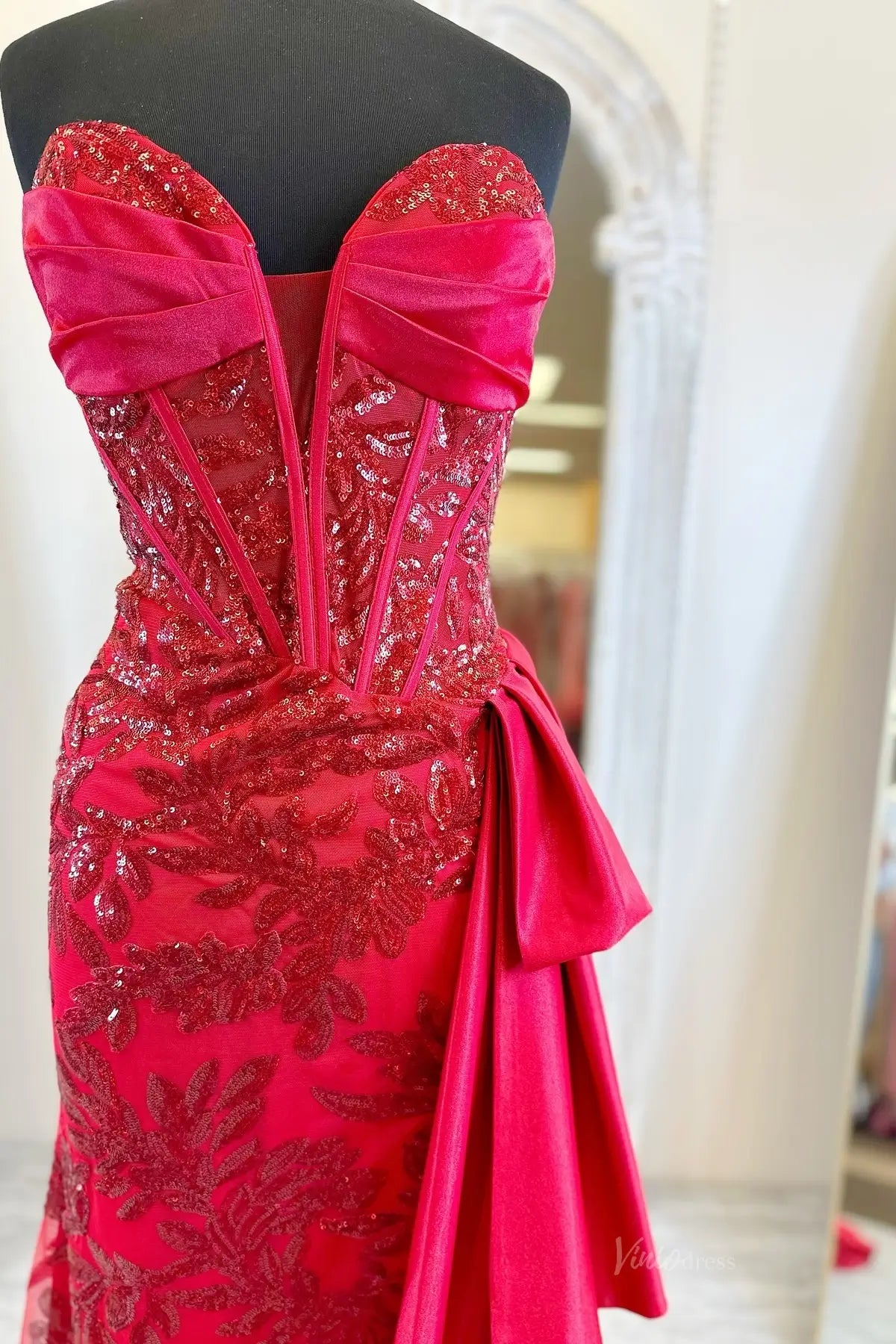 LP049-prom dresses 2026-Viniodress-Red-US 0-